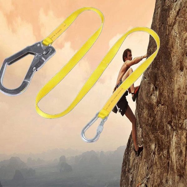 safety lanyard, outdoor climbing harness belt lanyard fall protection rope with large snap hooks, carabineer rock protection
safety lanyard, outdoor climbing harness belt lanyard fall protection rope with large snap hooks, carabineer rock protection