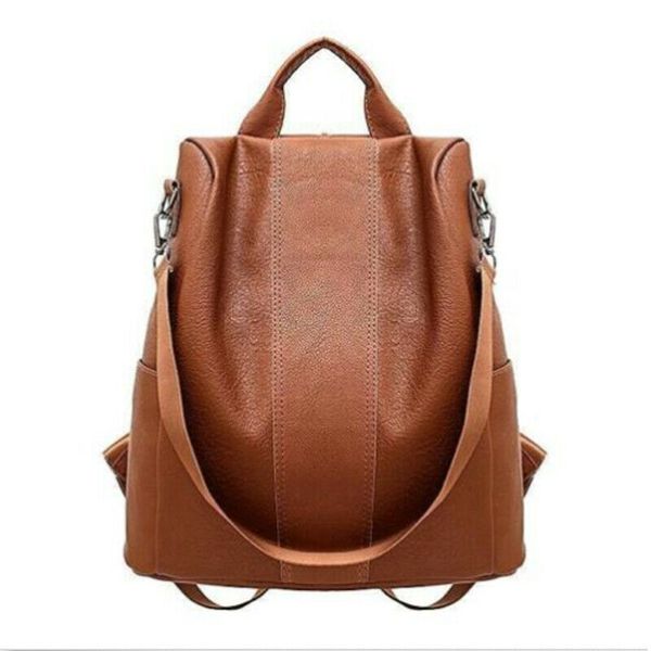 local stock new casual womens leather backpack anti-theft rucksack school shoulder bag black/brown
local stock new casual womens leather backpack anti-theft rucksack school shoulder bag black/brown