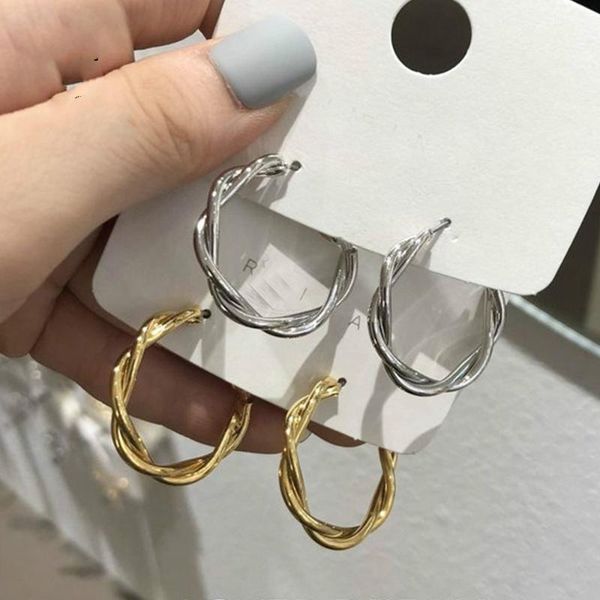 2020 vintage twist c shaped earring 925 sterling silver round hoop earrings for women girl gold silver color punk jewelry brinco, Golden;silver
2020 vintage twist c shaped earring 925 sterling silver round hoop earrings for women girl gold silver color punk jewelry brinco, Golden;silver