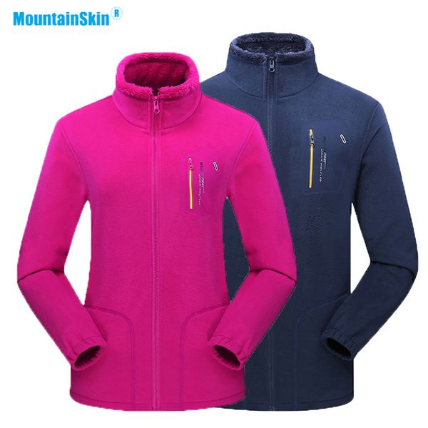 mountainskin new men women fleece hiking jackets winter outdoor sports thick coats camping trekking climbing thermal male ma341, Blue;black
mountainskin new men women fleece hiking jackets winter outdoor sports thick coats camping trekking climbing thermal male ma341, Blue;black