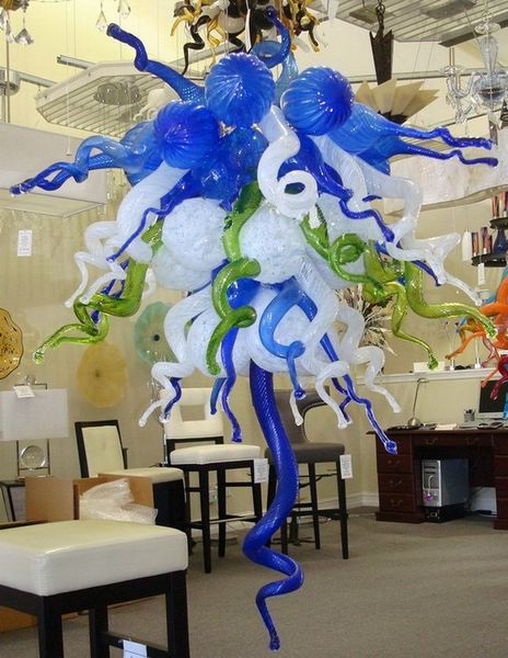 2019 modern blown glass crystal chandelier light home decoration blue white green murano glass ceiling light
2019 modern blown glass crystal chandelier light home decoration blue white green murano glass ceiling light