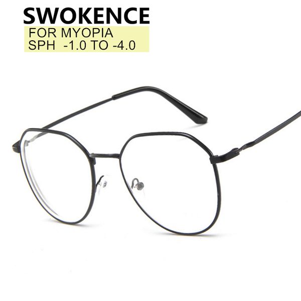 swokence prescription glasses for myopia sph -1.0 -1.5 to -4.0 men women polygonal alloy frame spectacles for shortsighted f059, White;black
swokence prescription glasses for myopia sph -1.0 -1.5 to -4.0 men women polygonal alloy frame spectacles for shortsighted f059, White;black