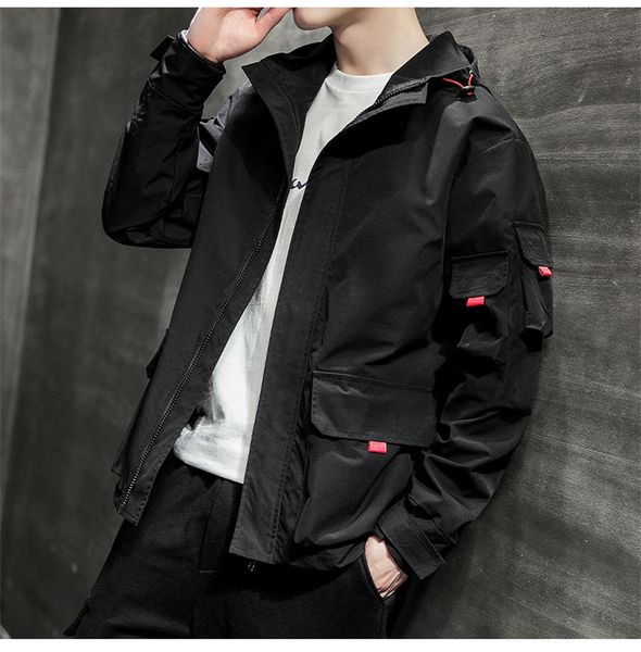 mens spring autumn letters jacket zipper fly mens coats with pockets hooded collar long sleeved jacket, Black;brown
mens spring autumn letters jacket zipper fly mens coats with pockets hooded collar long sleeved jacket, Black;brown