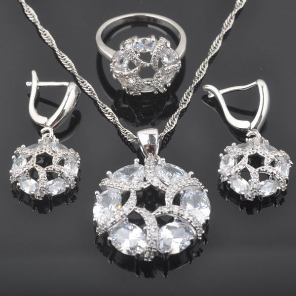 birthday gift 925 silver jewelry sets for women wedding gifts white zircon earring necklace rings qz0444
birthday gift 925 silver jewelry sets for women wedding gifts white zircon earring necklace rings qz0444