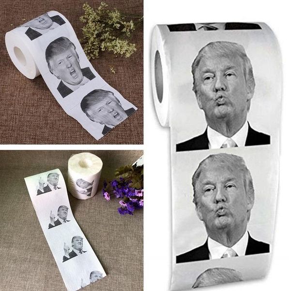 

new donald trump toilet paper roll president toilet paper roll novel gag gift prank joke 3 sytles toilet supplies 6004