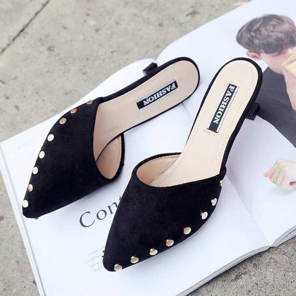women's pumps medium heels shoes ladies pumps office party kitten heels mules studs heeled slide sandals summer elegant ggxsa, Black
women's pumps medium heels shoes ladies pumps office party kitten heels mules studs heeled slide sandals summer elegant ggxsa, Black