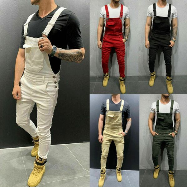 2020 fashion men's jeans s-3xl denim slim pants bib jumpsuits suspender overalls casual solid costume, Black
2020 fashion men's jeans s-3xl denim slim pants bib jumpsuits suspender overalls casual solid costume, Black