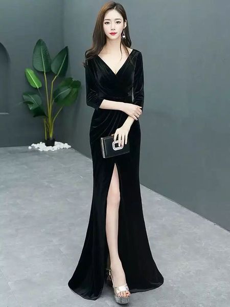 burgundy muslim evening dresses mermaid v-neck three quarter sleeves velvet islamic dubai saudi arabic long elegant evening gown, White;black
burgundy muslim evening dresses mermaid v-neck three quarter sleeves velvet islamic dubai saudi arabic long elegant evening gown, White;black