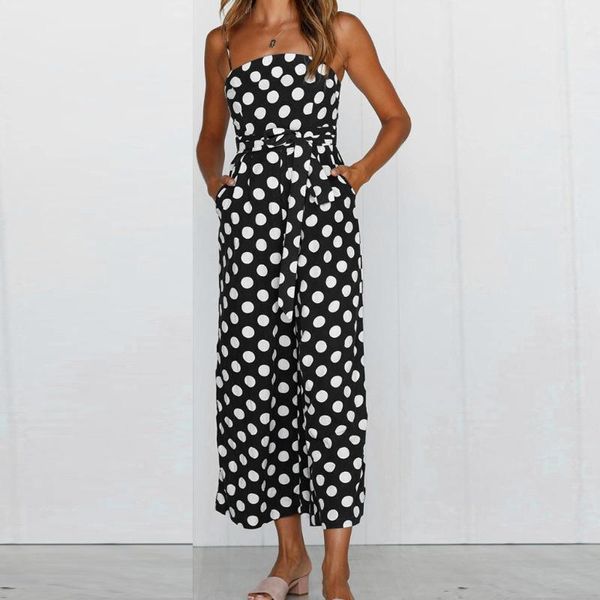 women's jumpsuits & rompers fashion women polka dot print jumpsuit casual summer sleeveless backless sling long elegant strap, Black;white
women's jumpsuits & rompers fashion women polka dot print jumpsuit casual summer sleeveless backless sling long elegant strap, Black;white