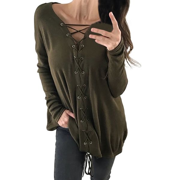 womens and blouses vintage lace up long sleeve blouse 2018 women clothes gothic tunic ladies korean fashion clothing, White
womens and blouses vintage lace up long sleeve blouse 2018 women clothes gothic tunic ladies korean fashion clothing, White
