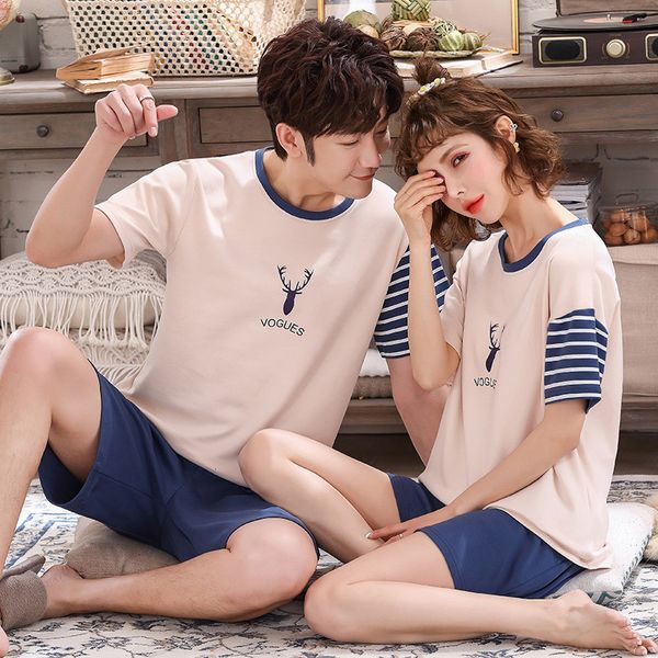 selling sweet couple models 2020 summer 2-piece suit comfortable o-neck t-shirt pajamas short sleeve pajamas -3xl, Black;red
selling sweet couple models 2020 summer 2-piece suit comfortable o-neck t-shirt pajamas short sleeve pajamas -3xl, Black;red