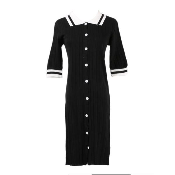 2018 summer new pattern suit-dress small real lapel stripe hit color short sleeve button self-cultivation leisure time knitting dress, Black;gray
2018 summer new pattern suit-dress small real lapel stripe hit color short sleeve button self-cultivation leisure time knitting dress, Black;gray
