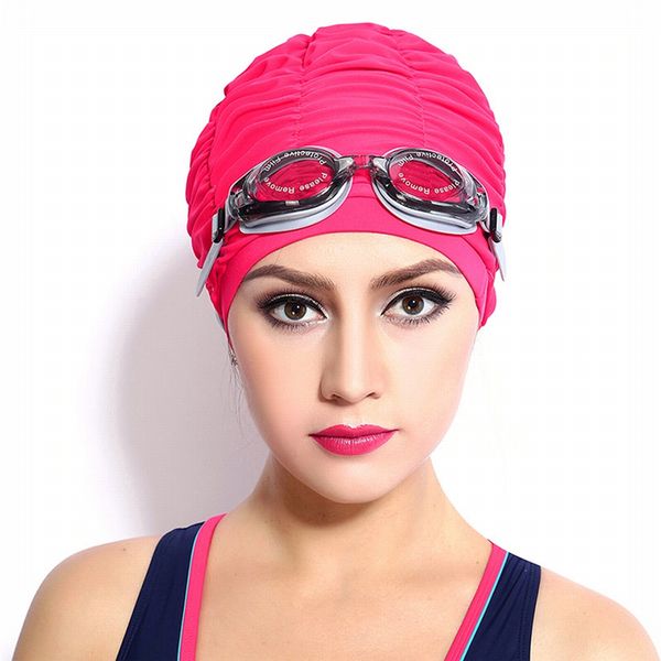 swimming caps long hair swim cap pleated cloth fabric bathing hats lycra beanie hat for men women
swimming caps long hair swim cap pleated cloth fabric bathing hats lycra beanie hat for men women