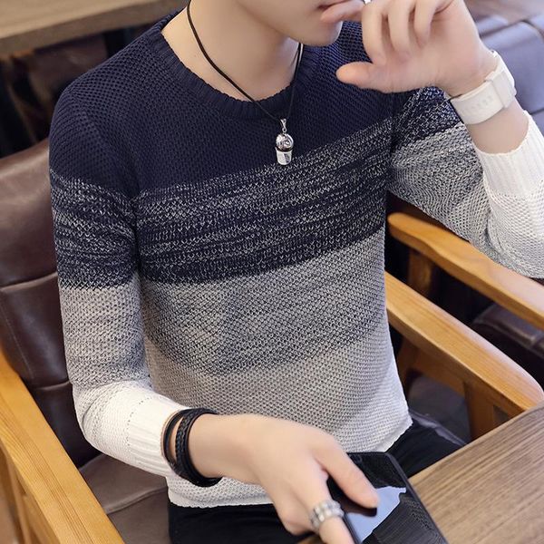 men casual sweater autumn winter warm sweaters clothes men's stitching pattern o-neck long sleeve pullovers sweaters, White;black
men casual sweater autumn winter warm sweaters clothes men's stitching pattern o-neck long sleeve pullovers sweaters, White;black