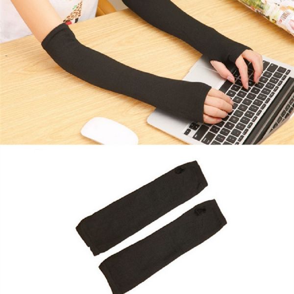 1 pair autumn winter women long arm warmers knitted solid arm sleeve solid long knitted fingerless gloves clothing accessories, Silver
1 pair autumn winter women long arm warmers knitted solid arm sleeve solid long knitted fingerless gloves clothing accessories, Silver