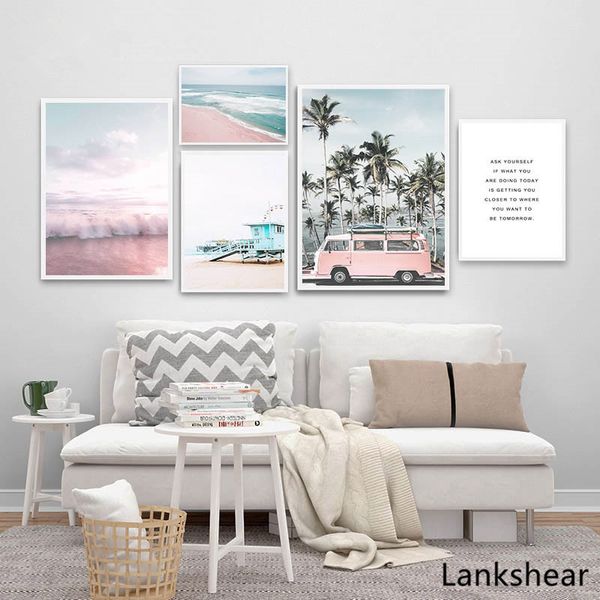 ocean landscape canvas poster nordic style beach pink bus wall art print painting decoration picture scandinavian home decor
ocean landscape canvas poster nordic style beach pink bus wall art print painting decoration picture scandinavian home decor