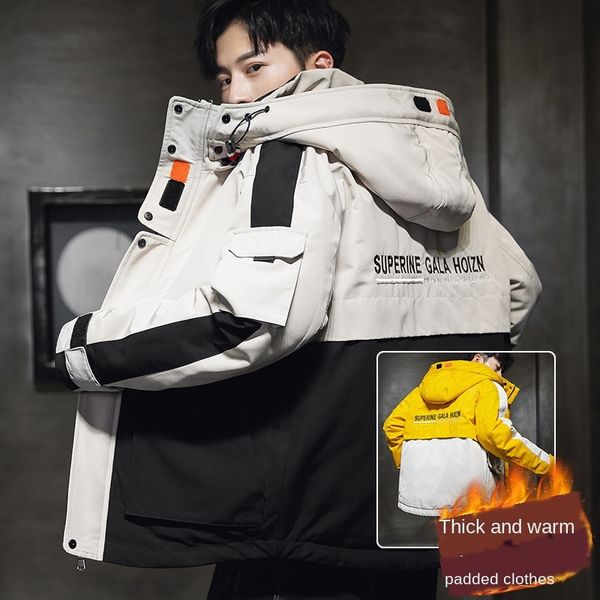 mens designer clothes winter coat fashion tooling down thickened cotton-padded jacket, Black;brown
mens designer clothes winter coat fashion tooling down thickened cotton-padded jacket, Black;brown