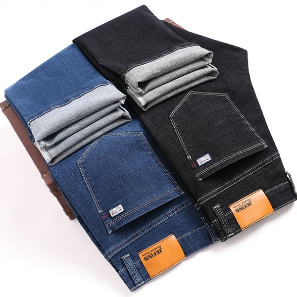 2019 new blue black men business casual straight jeans classic style solid color male slim stretch denim pants plus size 44 46
2019 new blue black men business casual straight jeans classic style solid color male slim stretch denim pants plus size 44 46