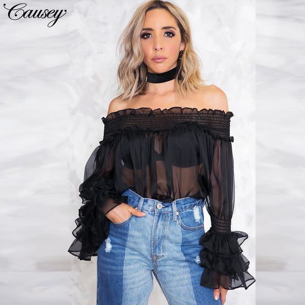 new fashion and perspective of large size women's wear in europe and america chiffon collar top, White 
new fashion and perspective of large size women's wear in europe and america chiffon collar top, White