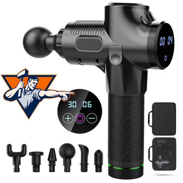 luxury massage gun lcd display 2020 update muscle relaxation massage gun physiotherapy equipment electric fascia massager 6 head
luxury massage gun lcd display 2020 update muscle relaxation massage gun physiotherapy equipment electric fascia massager 6 head