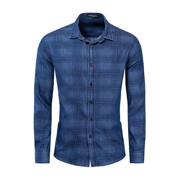european size new 100% cotton fashion denim shirt men plaid shirt long sleeve slim fit casual shirts male brand clothing 203, White;black
european size new 100% cotton fashion denim shirt men plaid shirt long sleeve slim fit casual shirts male brand clothing 203, White;black