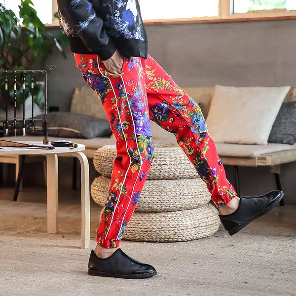 plus size men pants floral autumn new fashion 2019 loose mens joggers mid waist casual harem pant men trousers 5xl-m red/yellow, Black
plus size men pants floral autumn new fashion 2019 loose mens joggers mid waist casual harem pant men trousers 5xl-m red/yellow, Black