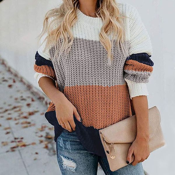 fashion 2019 new autumn winter knitted sweater for women long sleeves o-neck loose office ladies casual pullover sweaters, White;black
fashion 2019 new autumn winter knitted sweater for women long sleeves o-neck loose office ladies casual pullover sweaters, White;black