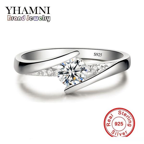 sent certificate of silver yhamni luxury solid 925 sterling silver ring 0.5 ct cz diamond jewelry fashion rings for women r536, Slivery;golden
sent certificate of silver yhamni luxury solid 925 sterling silver ring 0.5 ct cz diamond jewelry fashion rings for women r536, Slivery;golden