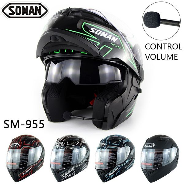 bluetooth headset motorcycle full face helmet flip up visor dual lens casco moto motorbike offroad modular helmets
bluetooth headset motorcycle full face helmet flip up visor dual lens casco moto motorbike offroad modular helmets
