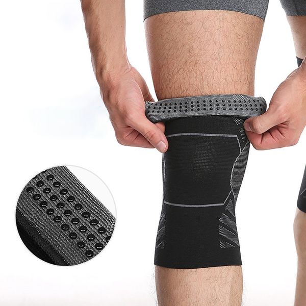 1pc long knee pad sleeve anti-bump thermal leg support patella protector gym basketball fitness accessories, Black;gray 
1pc long knee pad sleeve anti-bump thermal leg support patella protector gym basketball fitness accessories, Black;gray