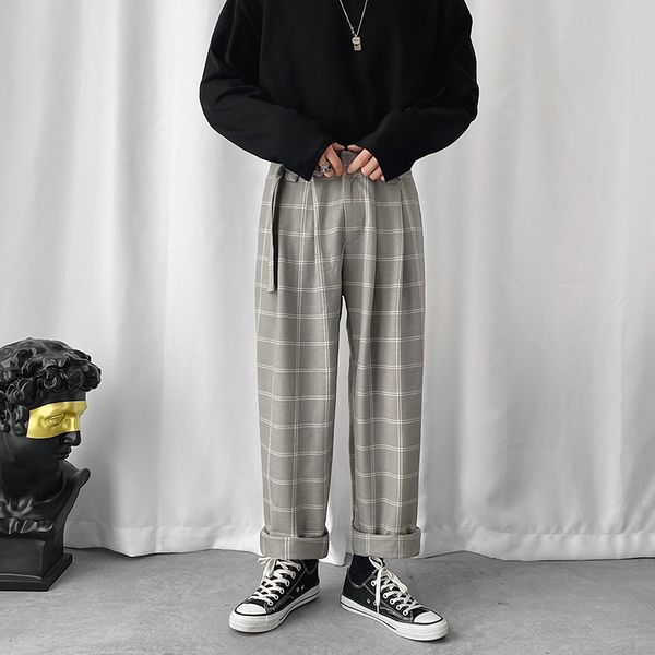 m-xxl2020 spring men and women students retro plaid wide leg wide leg pants trend loose drape straight casual pants high waist, Black
m-xxl2020 spring men and women students retro plaid wide leg wide leg pants trend loose drape straight casual pants high waist, Black