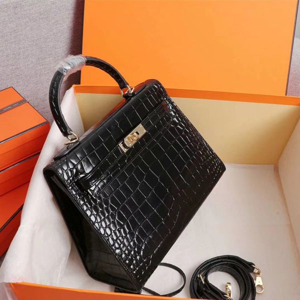 360crocodile leather brand women totes shoulder bags with better lock 28cm 25cm lady genuine leather fashion handbag kelly black
360crocodile leather brand women totes shoulder bags with better lock 28cm 25cm lady genuine leather fashion handbag kelly black