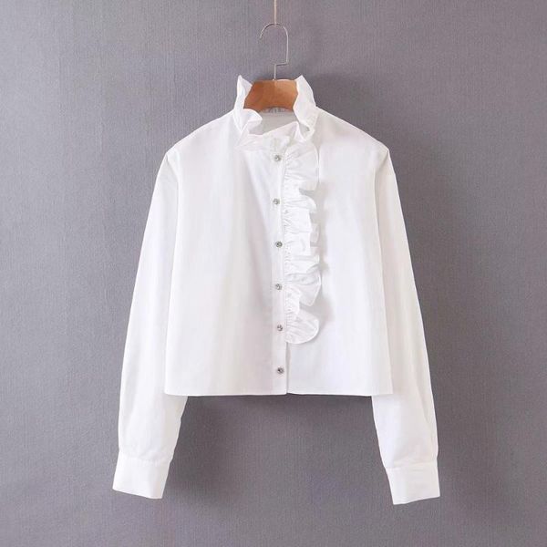 new women fashion cascading ruffles diamond buttons casual white shirt office ladies long sleeve blouses roupas chic ls6329
new women fashion cascading ruffles diamond buttons casual white shirt office ladies long sleeve blouses roupas chic ls6329