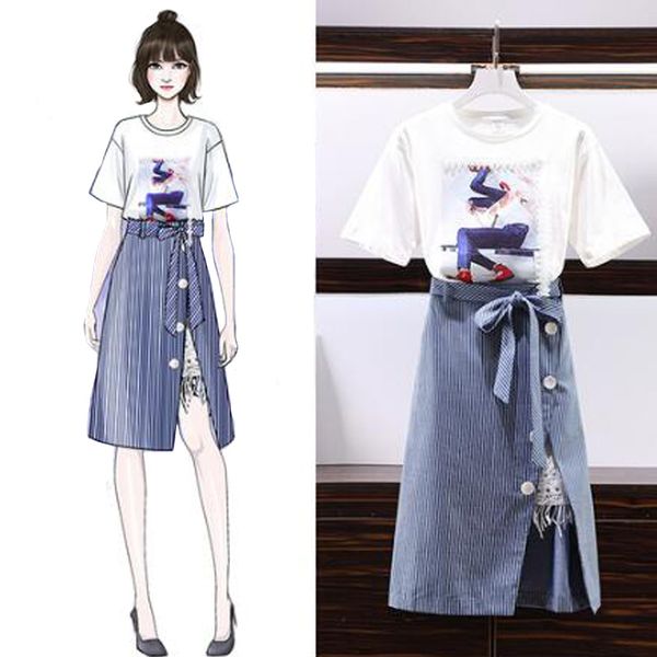 casual dresses 2021 women dress 2 pcs combination elegant stripes single-breasted decoration + print lace shirt with belt, Black;gray
casual dresses 2021 women dress 2 pcs combination elegant stripes single-breasted decoration + print lace shirt with belt, Black;gray