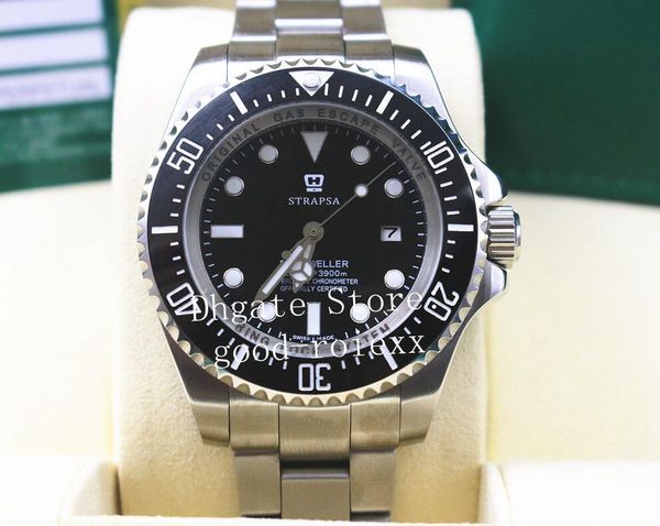 44mm sapphire men's automatic watches mens mechanical 2813 watch men 116660 ceramic bezel dive sea sport dweller 126660 oyster wristwat, Slivery;brown
44mm sapphire men's automatic watches mens mechanical 2813 watch men 116660 ceramic bezel dive sea sport dweller 126660 oyster wristwat, Slivery;brown