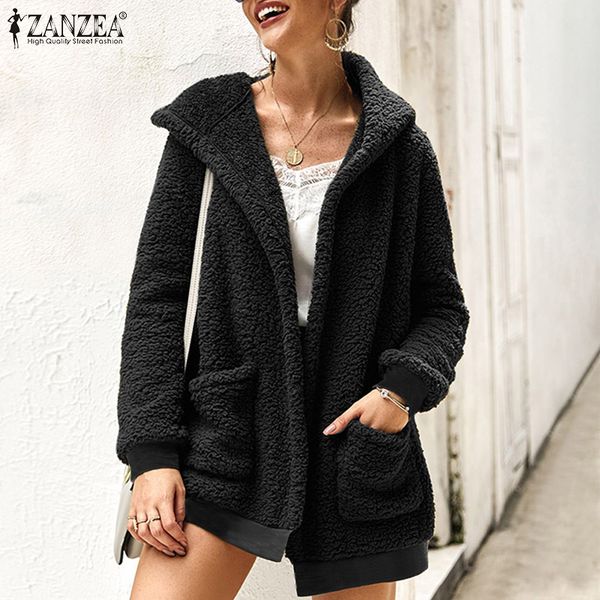 women faux fur coat jackets 2019 fashion solid coat zanzea ladies casual long sleeve hooded warm outwear cardigan overcoat plus, Black;brown
women faux fur coat jackets 2019 fashion solid coat zanzea ladies casual long sleeve hooded warm outwear cardigan overcoat plus, Black;brown