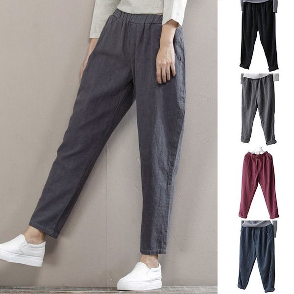 omens cotton linen elastic waist loose casual pants long trousers beach travel, Blue
omens cotton linen elastic waist loose casual pants long trousers beach travel, Blue