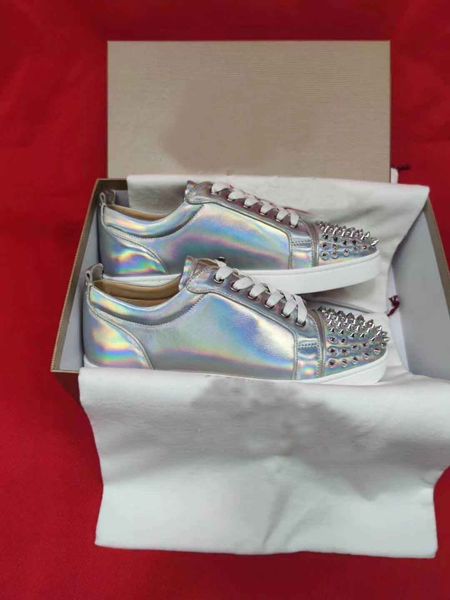 sliver glitter leather junior spikes sneakers spikes red bottom women,men rivets popular summer casual walking sale eu35-47, Black
sliver glitter leather junior spikes sneakers spikes red bottom women,men rivets popular summer casual walking sale eu35-47, Black
