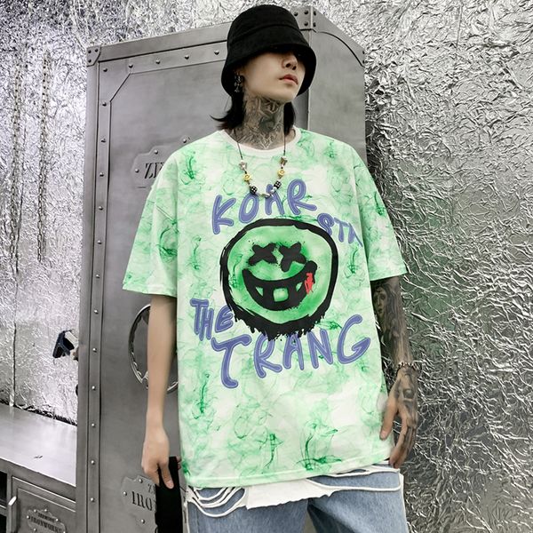 harajuku hand-painted letter print mens tshirts graffiti oversize round neck hip hop t-shirt short sleeve loose casual tees, White;black
harajuku hand-painted letter print mens tshirts graffiti oversize round neck hip hop t-shirt short sleeve loose casual tees, White;black