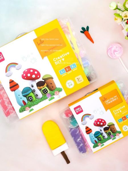 plasticine ultra-light clay deli12/24-color clay set handmade diy toy plasticene color safe light kidsgift toyset
plasticine ultra-light clay deli12/24-color clay set handmade diy toy plasticene color safe light kidsgift toyset