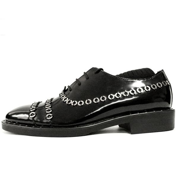 handmade business genuine leather shoes men england style metal dress shoes designer round toe lace up sapato social masculino, Black
handmade business genuine leather shoes men england style metal dress shoes designer round toe lace up sapato social masculino, Black