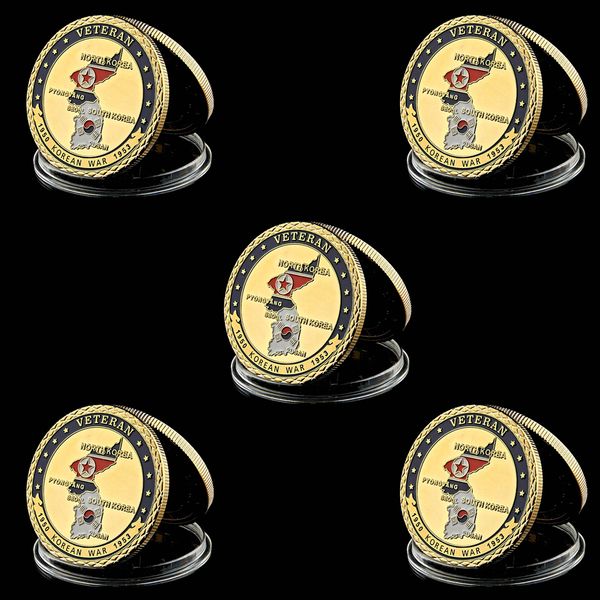 5pcs Challenge Coin 1950 Korean War 1953 Veteran Honor Our Real Heroes 1oz Gold Plated Commemorative Coin
5pcs Challenge Coin 1950 Korean War 1953 Veteran Honor Our Real Heroes 1oz Gold Plated Commemorative Coin
