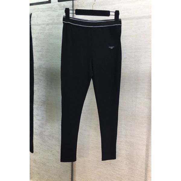2020 summer new women fashion high waist letter decoration elastic waist leggings, Black
2020 summer new women fashion high waist letter decoration elastic waist leggings, Black