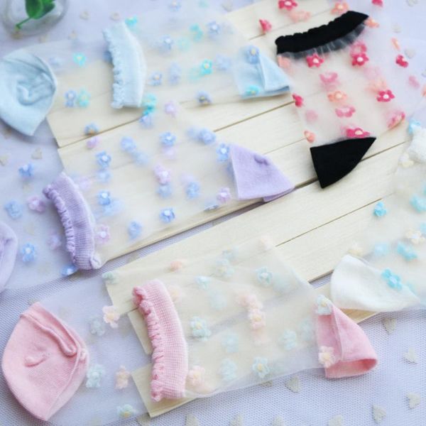 2019 novelty 5 pairs/lot ladies rustic thin transparent socks woman crystal silk tube flower meias feminino short bas, Black;white
2019 novelty 5 pairs/lot ladies rustic thin transparent socks woman crystal silk tube flower meias feminino short bas, Black;white