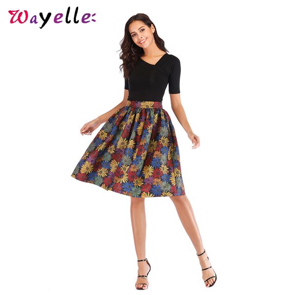 printed floral skirt ball gown high waist vintage casual skirts autumn basic elegant pocket skirts chic uk style women, Black
printed floral skirt ball gown high waist vintage casual skirts autumn basic elegant pocket skirts chic uk style women, Black