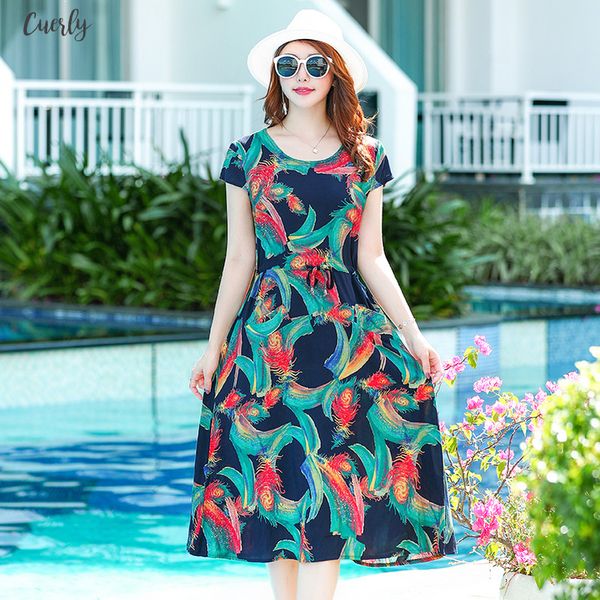 plus size 5xl dress 2020 summer style short sleeve o neck casual midi dress women elegant bohemian print floral dresses female, Black;gray
plus size 5xl dress 2020 summer style short sleeve o neck casual midi dress women elegant bohemian print floral dresses female, Black;gray