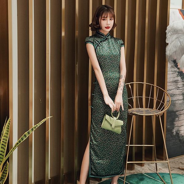 ethnic clothing long green red cheongsam evening party dress qipao women chinese traditional handmade button
ethnic clothing long green red cheongsam evening party dress qipao women chinese traditional handmade button