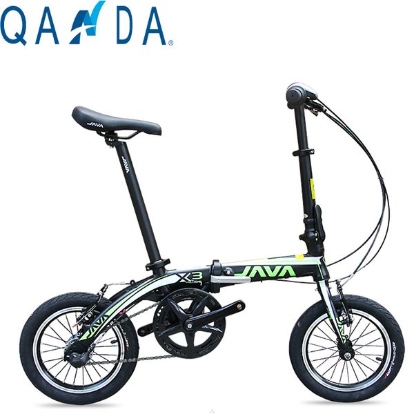 the new 14-inch aluminum alloy folding bike ultralight java x3 double brake bicycle
the new 14-inch aluminum alloy folding bike ultralight java x3 double brake bicycle