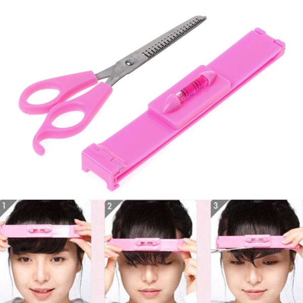 women girl fashion clipper fringe hair cutting guide layer bang level ruler tool, Silver
women girl fashion clipper fringe hair cutting guide layer bang level ruler tool, Silver