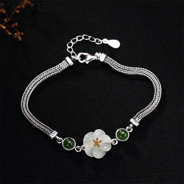 3mm width chain 2019 charm bracelet 100% real 925 sterling silver jewelry for women real natural jade lotus bracelets & bangles, Golden;silver
3mm width chain 2019 charm bracelet 100% real 925 sterling silver jewelry for women real natural jade lotus bracelets & bangles, Golden;silver